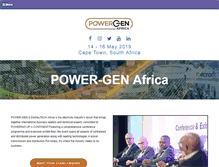 Tablet Screenshot of powergenafrica.com